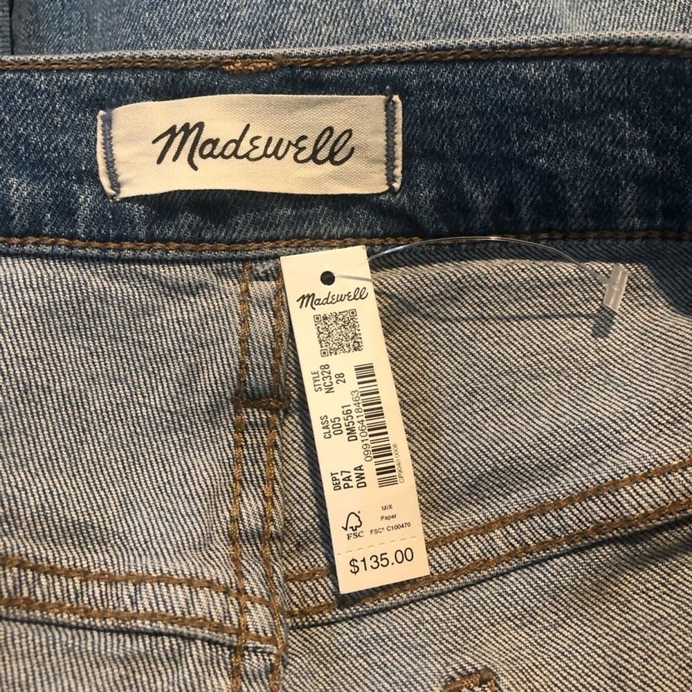 Madewell NWT The Perfect Vintage Jeans in Denman Wash Size 28 - Picture 7 of 10